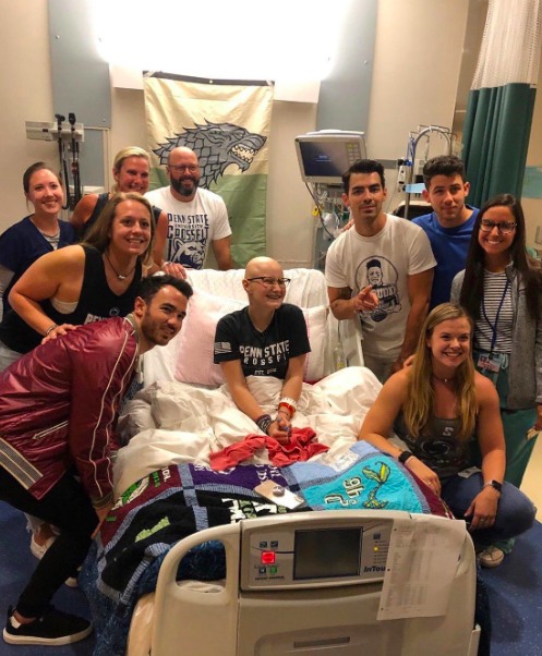 Jonas Brothers make surprise visit to THON teen Lily before their concert in Hershey, PA