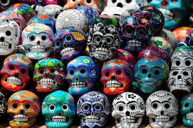 Skulls during the Day of the Dead.