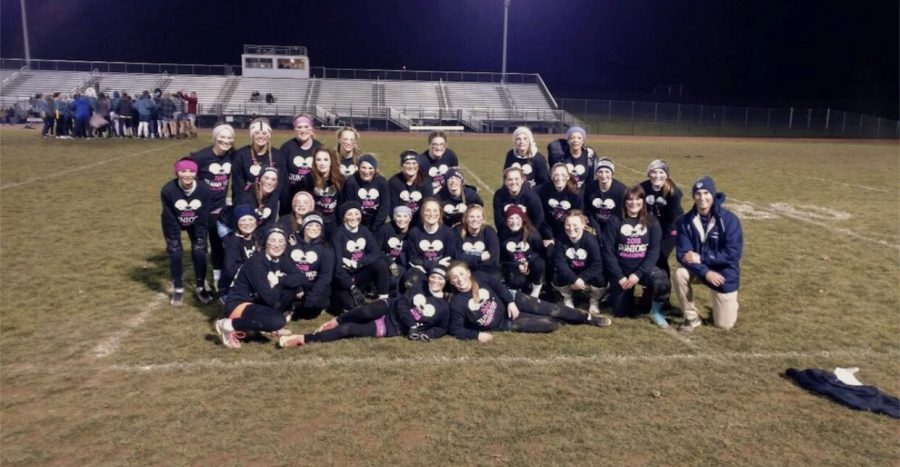 Last+years+Juniors+after+they+lost+to+the+Seniors+in+the+powderpuff+game.+