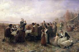 Depiction of the first Thanksgiving.