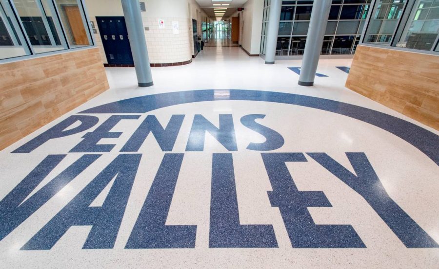 The lobby area of Penns Valleys high school.