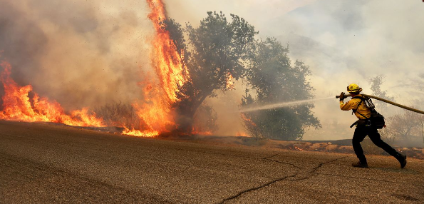 California is flooding and on fire.