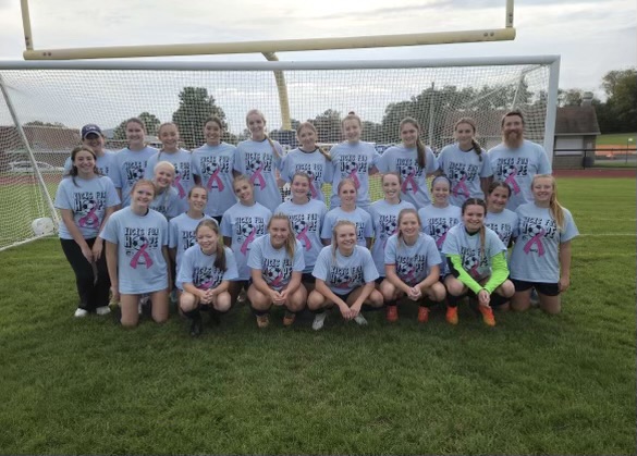 The Lady Rams Girls Soccer team on Hope Fund night (September 28)