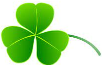 A shamrock, which was used by St. Patrick to explain the holy trinity.