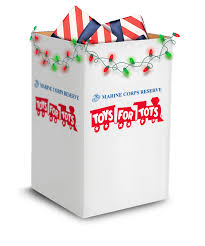 Toys for Tots toy drive box